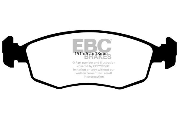 EBC DP1337 Brake pad set DP1337 DP1337 EBC Brake pad set