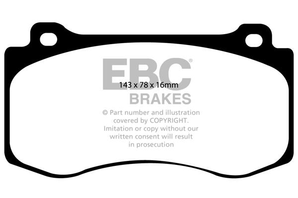 EBC DP1764 Brake Pad Set, disc brake DP1764