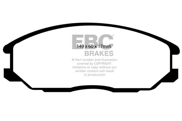 EBC DP1332 Brake Pad Set, disc brake DP1332