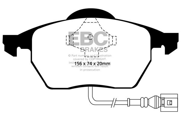 EBC DP1330 Brake Pad Set, disc brake DP1330