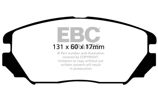 EBC DP1757 Brake Pad Set, disc brake DP1757