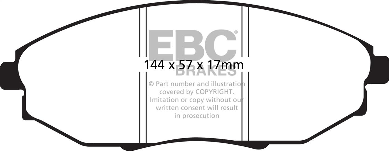 EBC DP1750 Brake Pad Set, disc brake DP1750