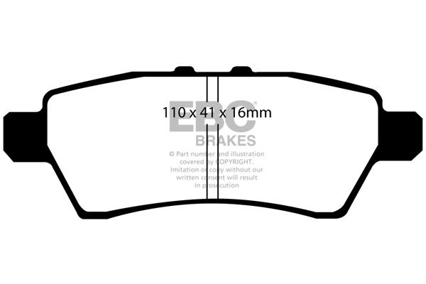DP1748 EBC Brake pad set