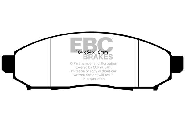 EBC DP1747 Brake Pad Set, disc brake DP1747