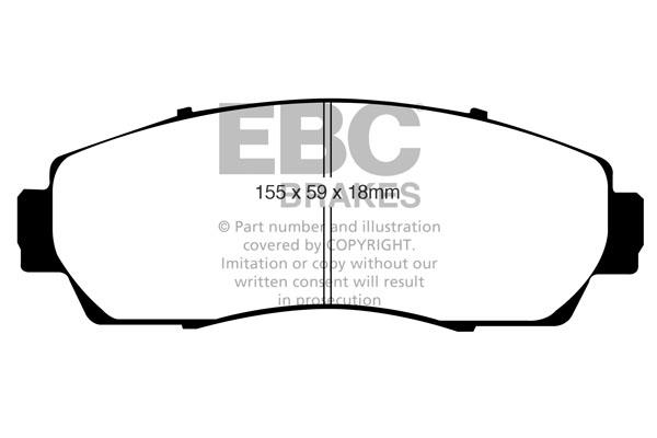 EBC DP1743 Brake Pad Set, disc brake DP1743
