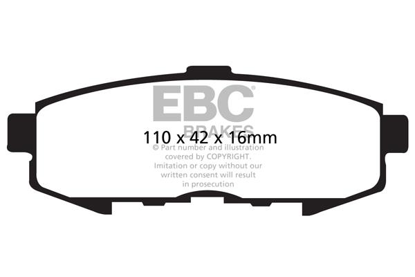 EBC DP1733 Brake pad set DP1733 DP1733 EBC Brake pad set