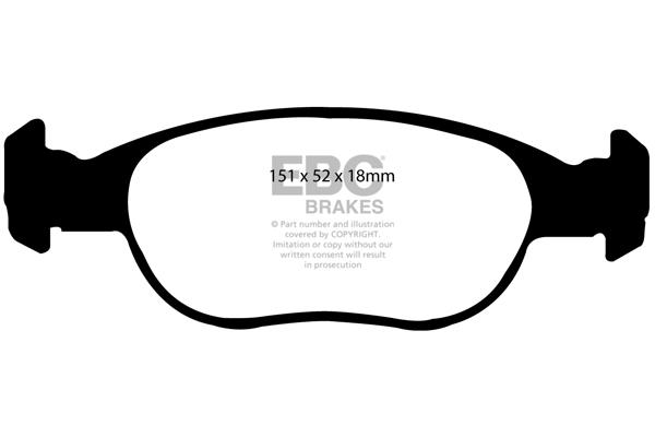 EBC DP1141 Brake Pad Set, disc brake DP1141