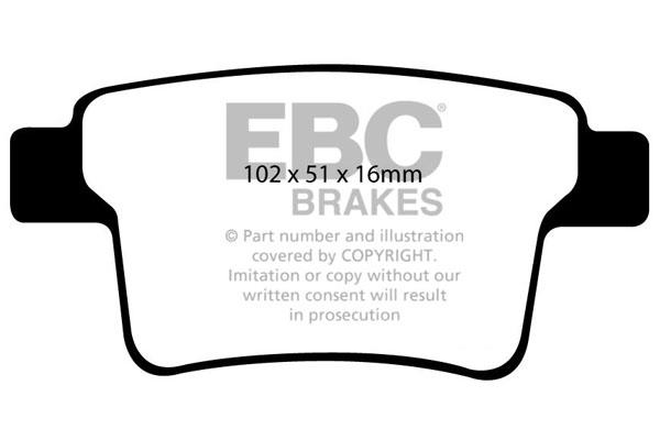 EBC DP1731 Brake Pad Set, disc brake DP1731