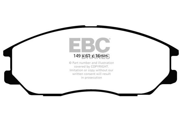 EBC DP1725 Brake Pad Set, disc brake DP1725