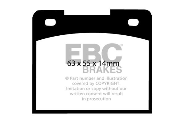 EBC DP114 Brake Pad Set, disc brake DP114