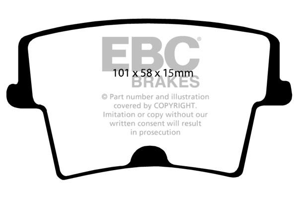 EBC DP1722/2 Brake Pad Set, disc brake DP17222