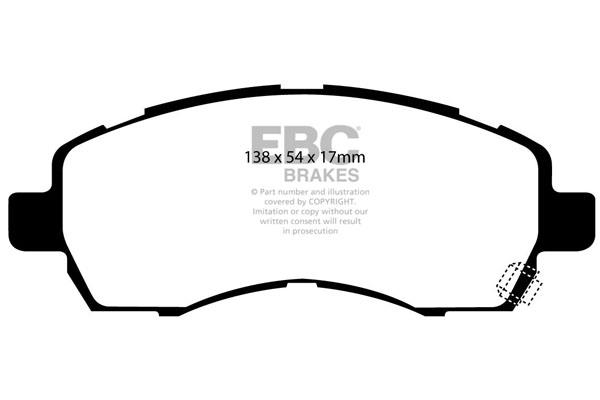 EBC DP1138 Brake Pad Set, disc brake DP1138
