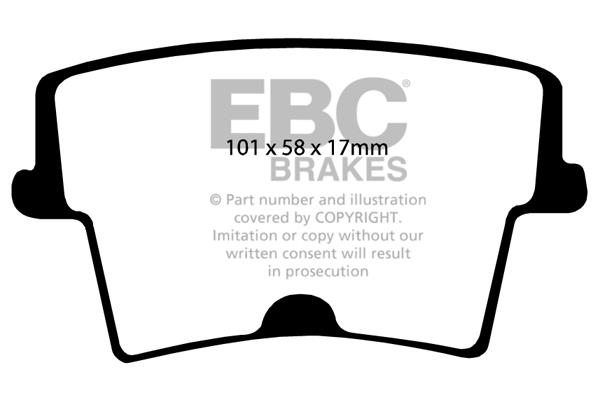 EBC DP1722 Brake Pad Set, disc brake DP1722