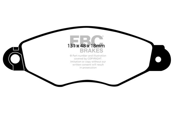 EBC DP1136 Brake Pad Set, disc brake DP1136