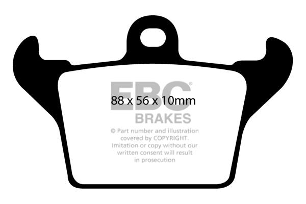 Brake pad kit Ferrari F430: DP1719 EBC Brake pad set