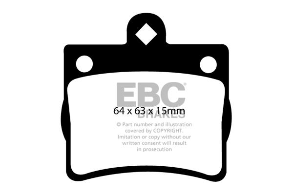EBC DP1135 Brake Pad Set, disc brake DP1135
