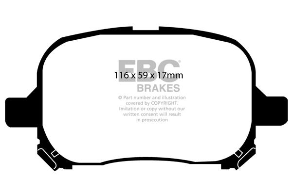 EBC DP1133 Brake Pad Set, disc brake DP1133