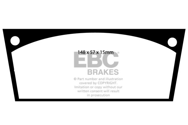 EBC DP113 Brake Pad Set, disc brake DP113