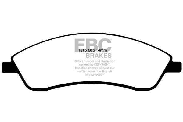 EBC DP1692 Brake Pad Set, disc brake DP1692