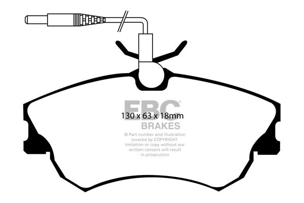 EBC DP1128 Brake Pad Set, disc brake DP1128