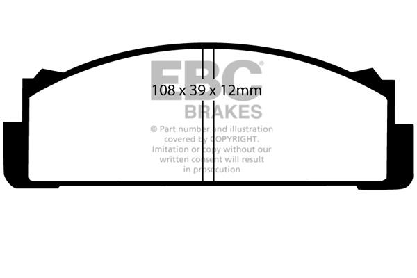 EBC DP112 Brake Pad Set, disc brake DP112