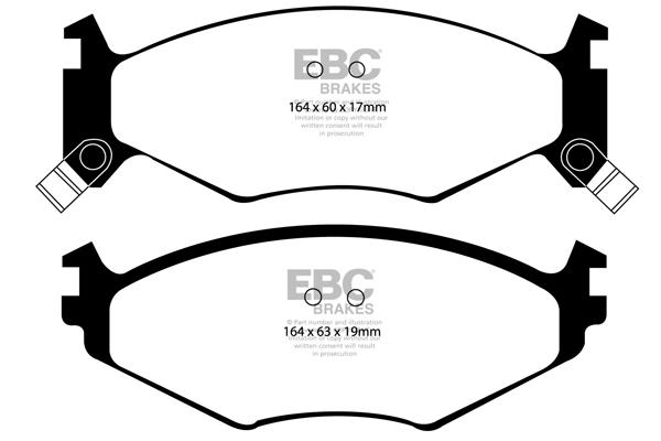 EBC DP1119 Brake pad set DP1119 DP1119 EBC Brake pad set