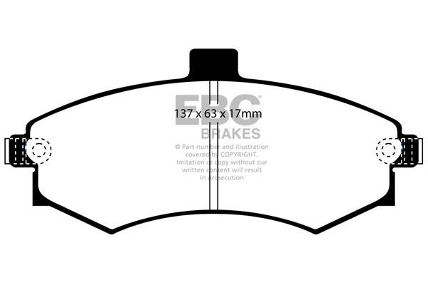 EBC DP1670 Brake Pad Set, disc brake DP1670