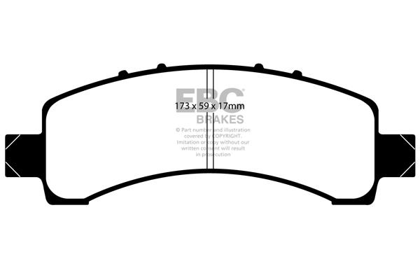 Brake pad Chevrolet Avalanche: DP1667 EBC Brake pad set