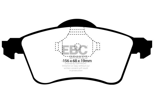 EBC DP1115 Brake Pad Set, disc brake DP1115