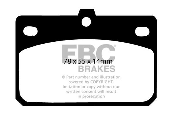 EBC DP166 Brake Pad Set, disc brake DP166