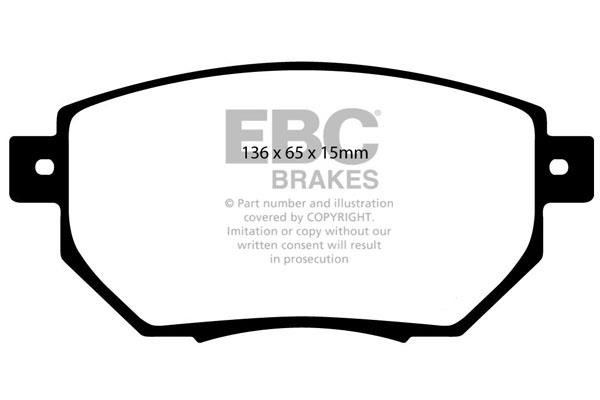 EBC DP1659 Brake Pad Set, disc brake DP1659