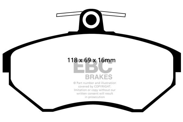 EBC DP1112 Brake Pad Set, disc brake DP1112