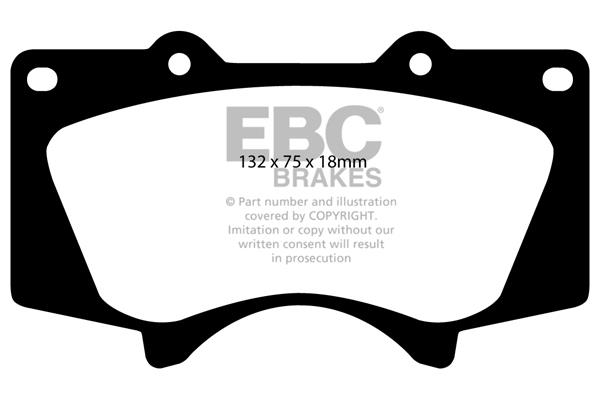 EBC DP1657 Brake Pad Set, disc brake DP1657