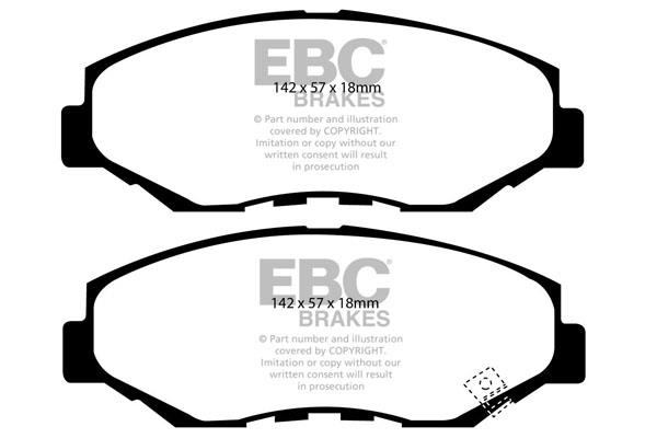 EBC DP1655 Brake Pad Set, disc brake DP1655
