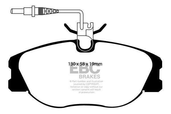 EBC DP1108 Brake Pad Set, disc brake DP1108
