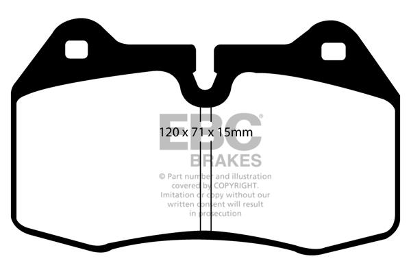 Brake pad kit Honda Integra: DP1644 EBC Brake pad set