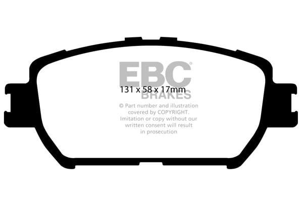 DP1642 EBC Brake pad set
