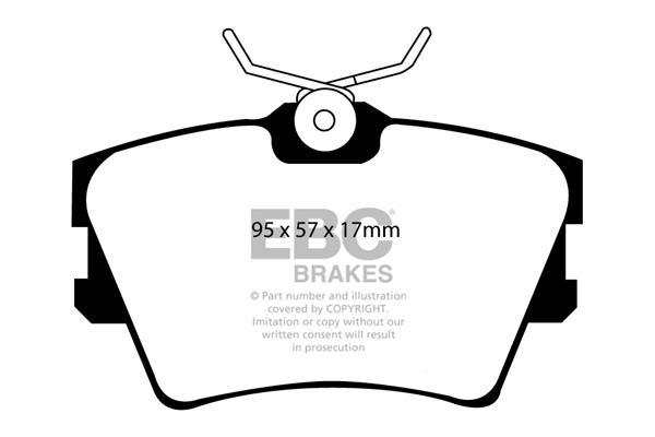 EBC DP1102 Brake Pad Set, disc brake DP1102