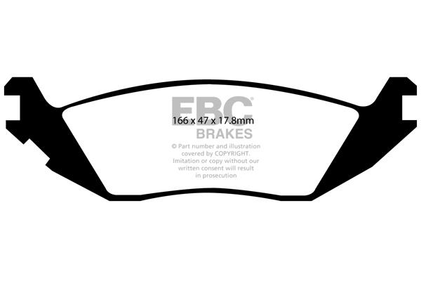 EBC DP1639 Brake Pad Set, disc brake DP1639