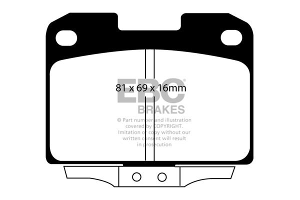 DP1098 EBC Brake pad set