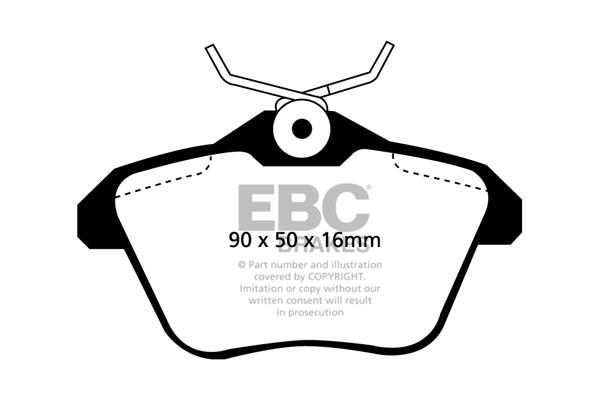 EBC DP1096 Brake Pad Set, disc brake DP1096