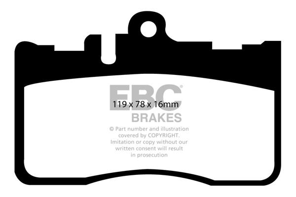 EBC DP1622 Brake Pad Set, disc brake DP1622