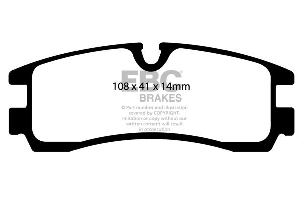 EBC DP1621/2 Brake pad set DP16212 DP16212 EBC Brake pad set