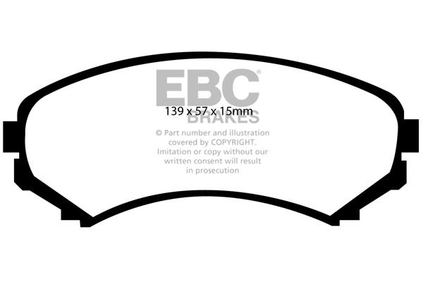 EBC DP1619 Brake Pad Set, disc brake DP1619