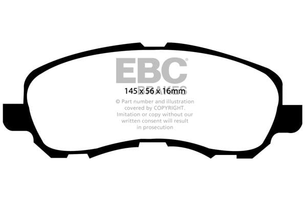 EBC DP1614 Brake Pad Set, disc brake DP1614