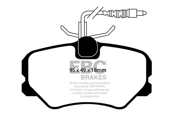 Brake pad Citroen ZX: DP1080 EBC Brake pad set