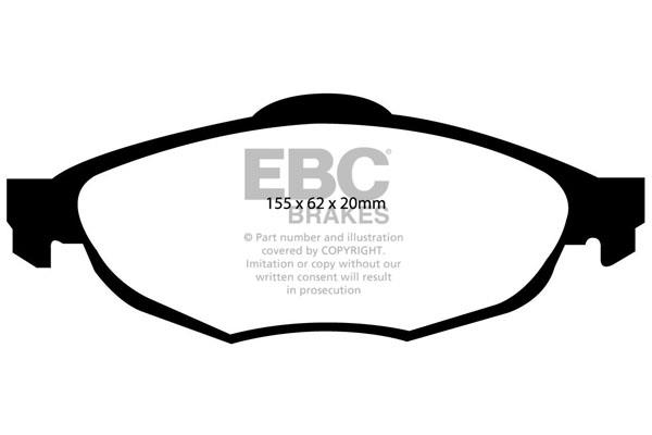 EBC DP1611 Brake Pad Set, disc brake DP1611