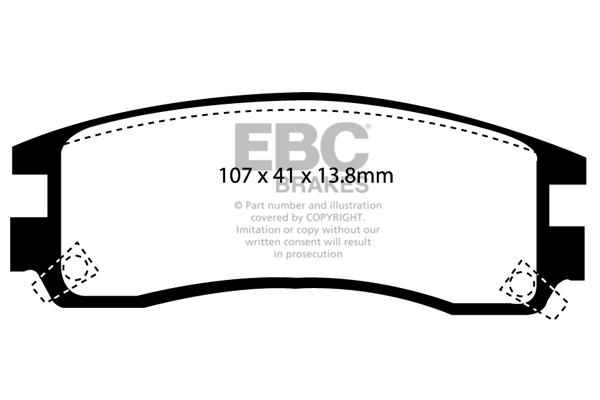 EBC DP1609 Brake Pad Set, disc brake DP1609