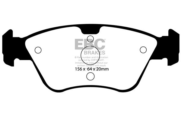 EBC DP1075 Brake Pad Set, disc brake DP1075