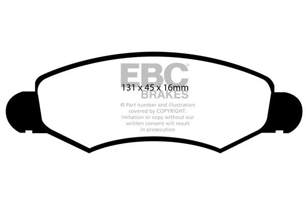 EBC DP1598 Brake Pad Set, disc brake DP1598